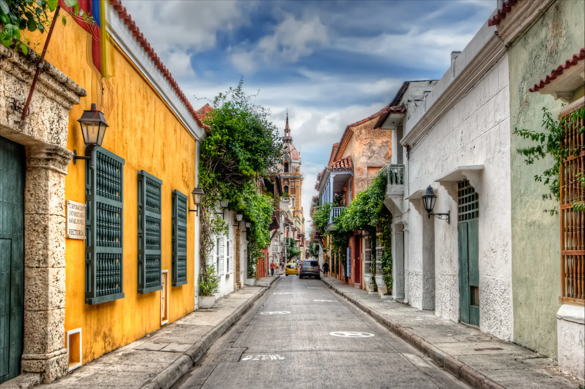 Street in Cartagena's walled city